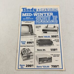 Vintage 1978 Tandy Computers Computer Catalog Radio Shack Electronics
